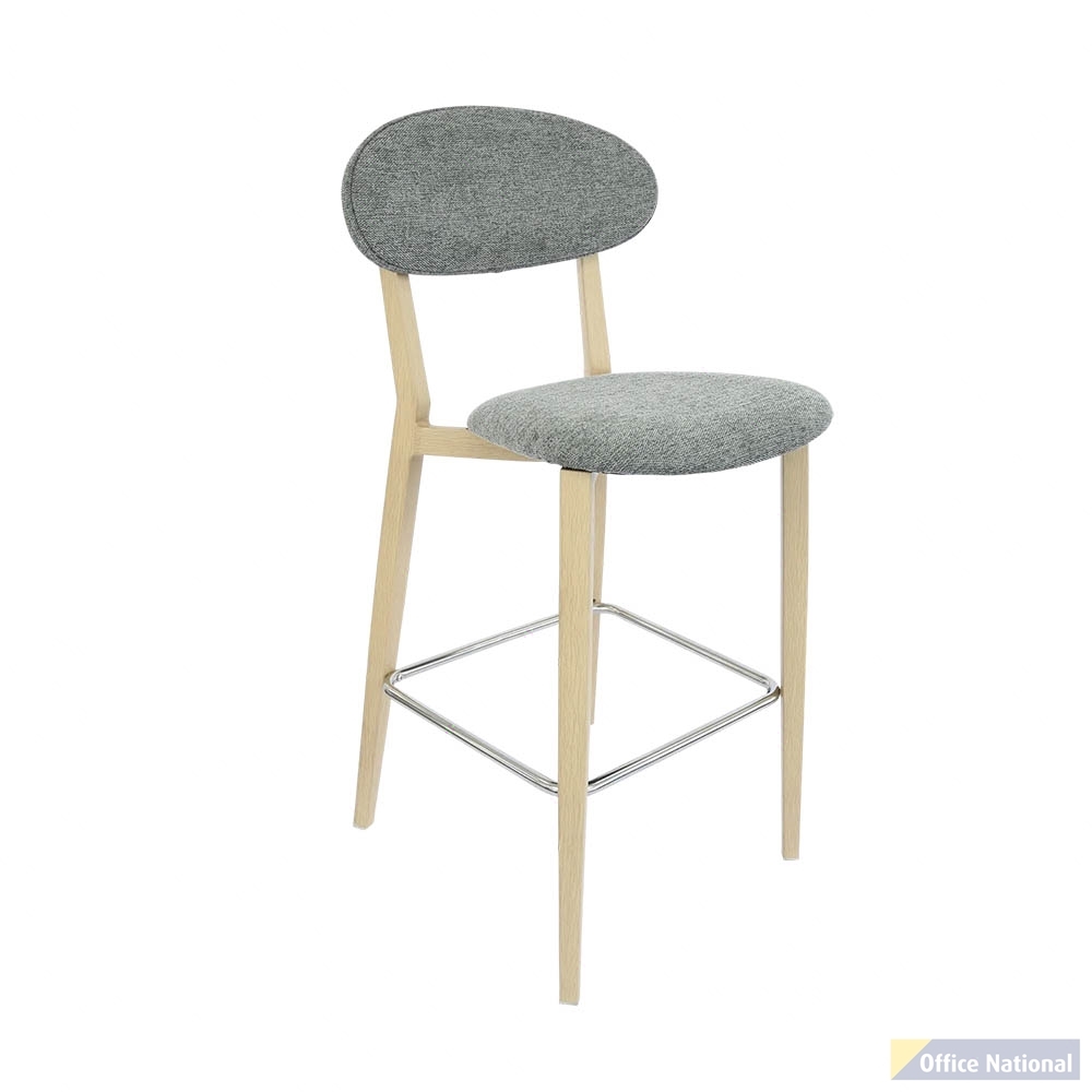 DURAFURN ATLANTA BARSTOOL NARROW BACKREST OAK FRAME