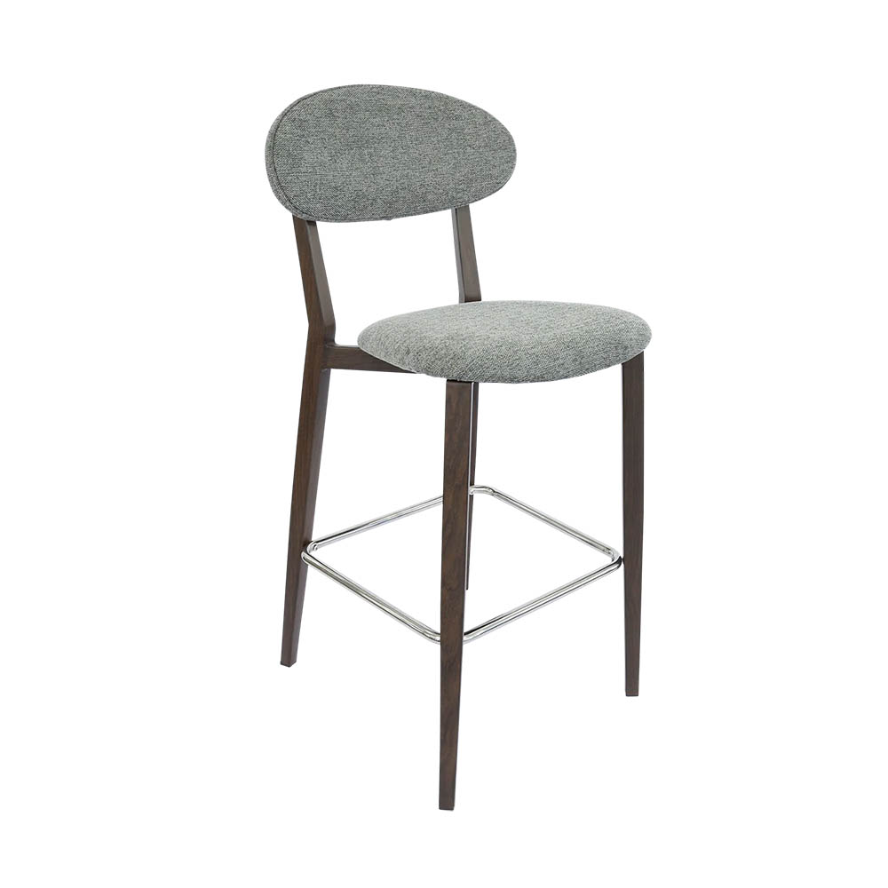 DURAFURN ATLANTA BARSTOOL NARROW BACKREST WENGE FRAME