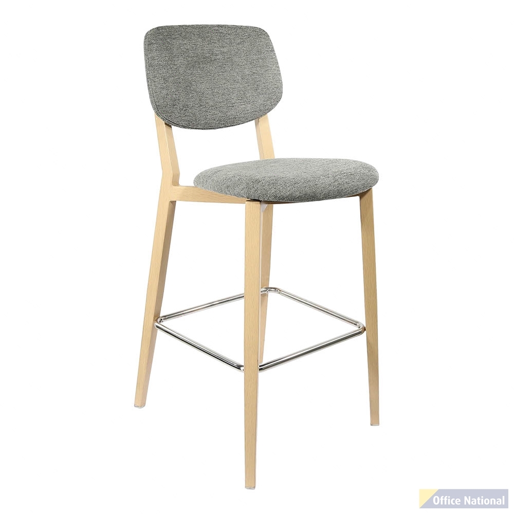 DURAFURN ATLANTA BARSTOOL LARGE BACKREST OAK FRAME
