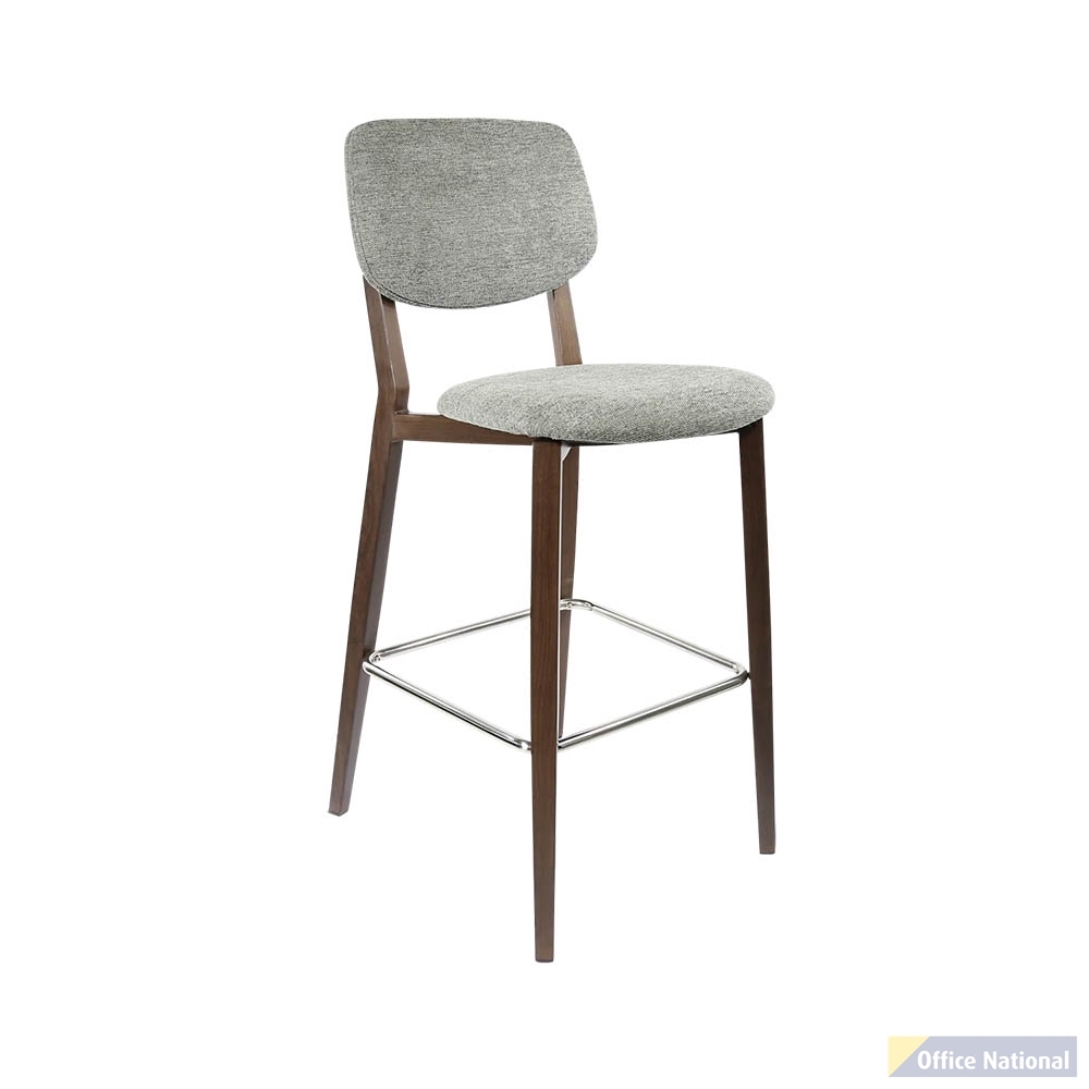 DURAFURN ATLANTA BARSTOOL LARGE BACKREST WENGE FRAME