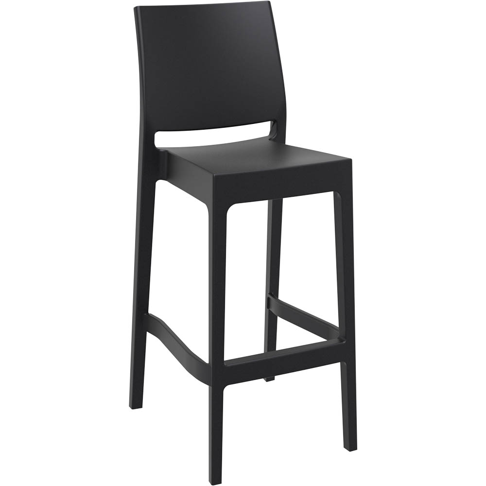 SIESTA MAYA BARSTOOL 75 450 X 510 X 1080MM BLACK
