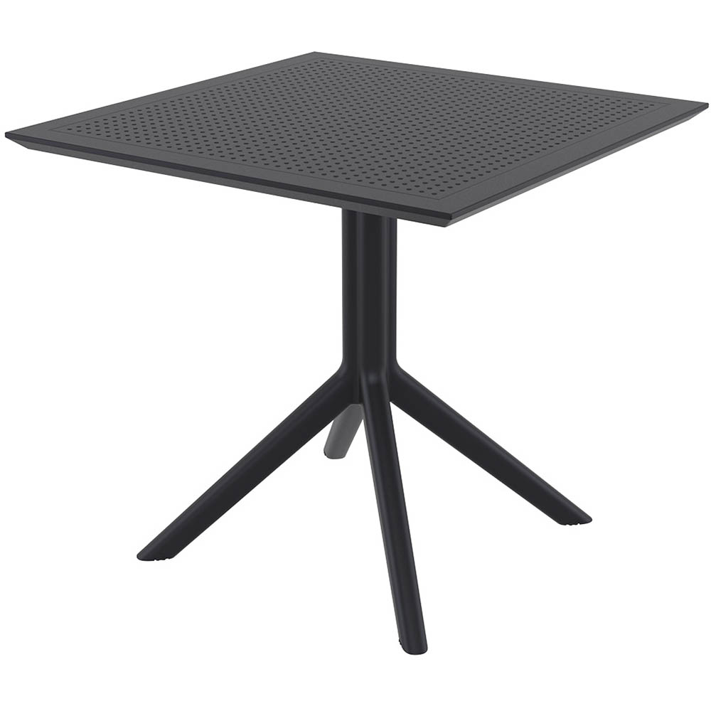 SIESTA SKY TABLE 80 800 X 800 X 740MM BLACK
