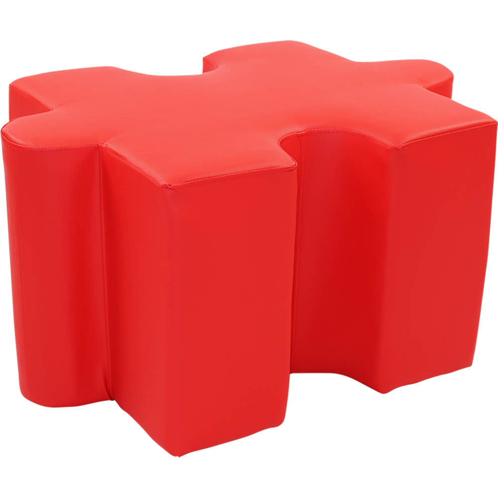 Sylex Puzzle Ottoman 850 X 580 X 460mm Red