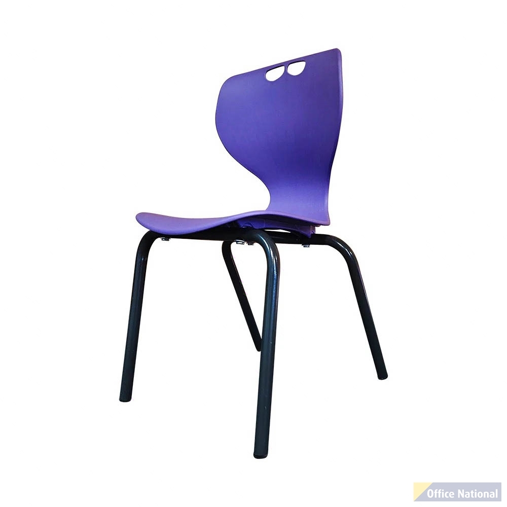 SYLEX ROSWELL CHAIR 4-LEG 260MM PURPLE SEAT BLACK FRAME