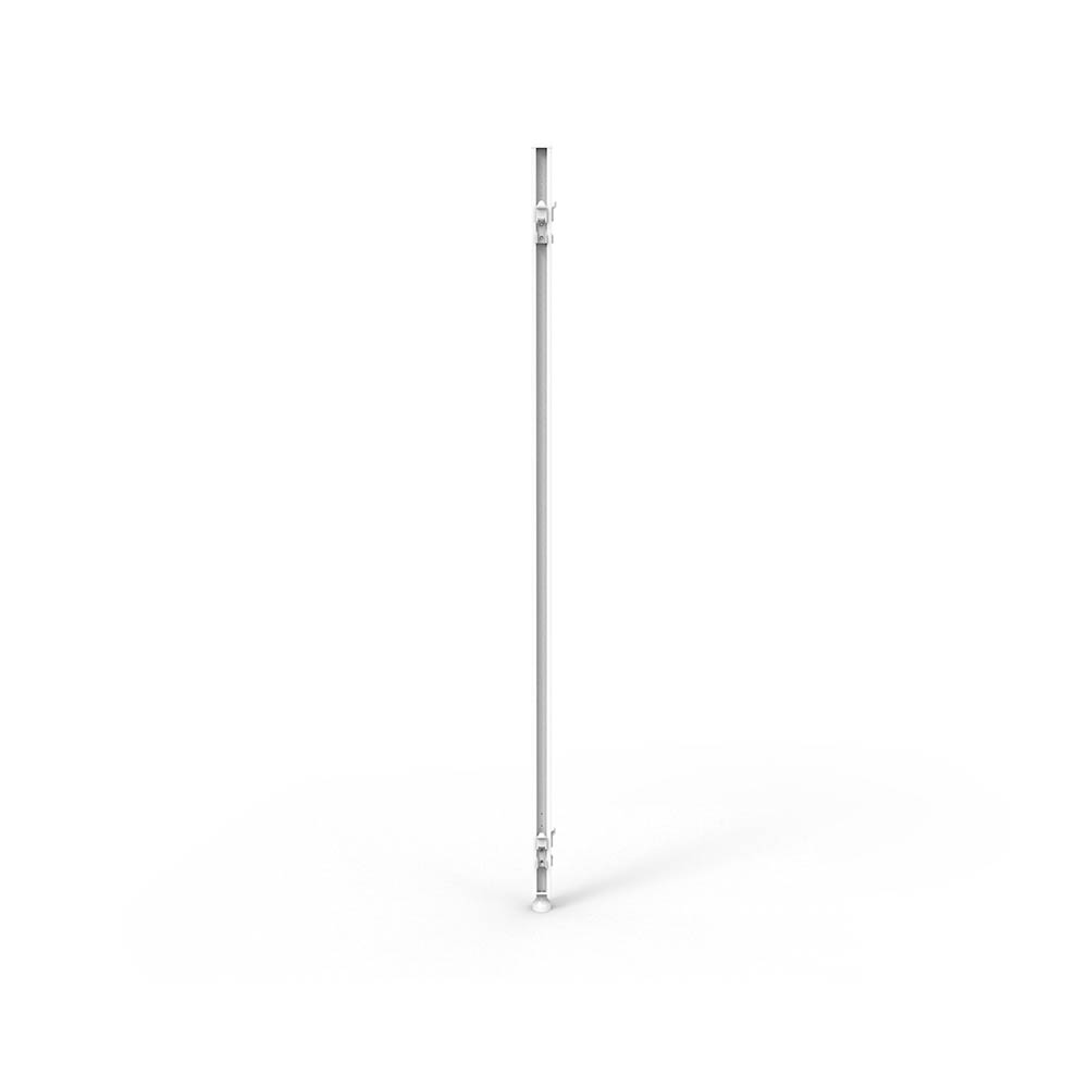 RAPIDLINE SHUSH30 SCREEN JOINING POLES 120 DEGREE 1500 X 30 X 30MM WHITE SATIN