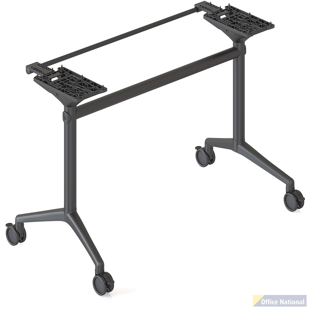 RAPIDLINE TYPHOON FLIP TABLE FRAME TO SUIT 1500MM W TABLE TOPS BLACK P/C ALL OVER FRAME