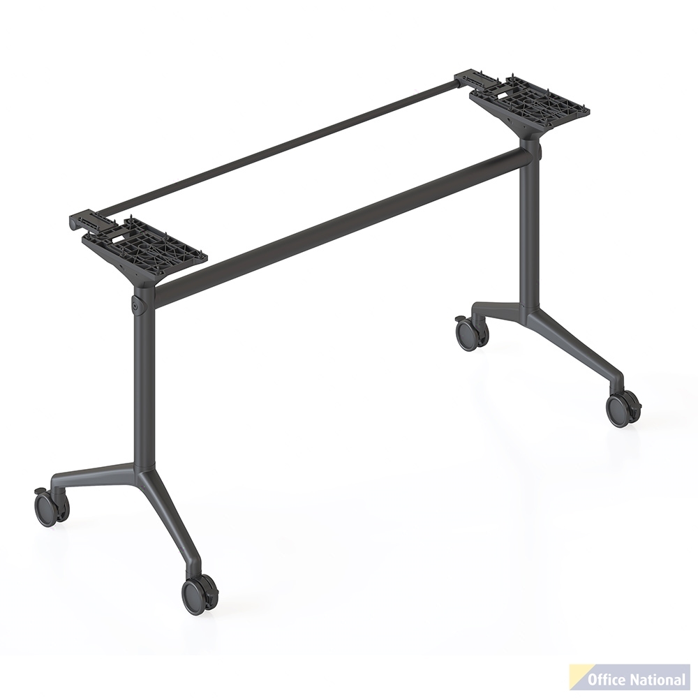 RAPIDLINE TYPHOON FLIP TABLE FRAME TO SUIT 2100MM W TABLE TOPS BLACK P/C ALL OVER FRAME