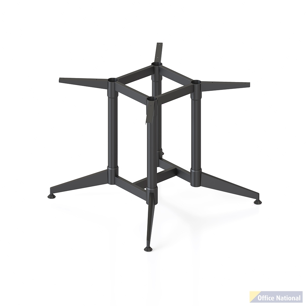 RAPIDLINE TYPHOON ROUND MEETING TABLE FRAME 892 X 725MM BLACK P/C ALL OVER