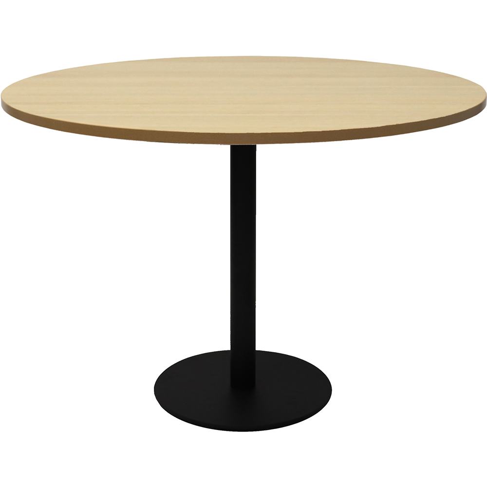 RAPIDLINE ROUND TABLE DISC BASE 1200MM NATURAL OAK/BLACK