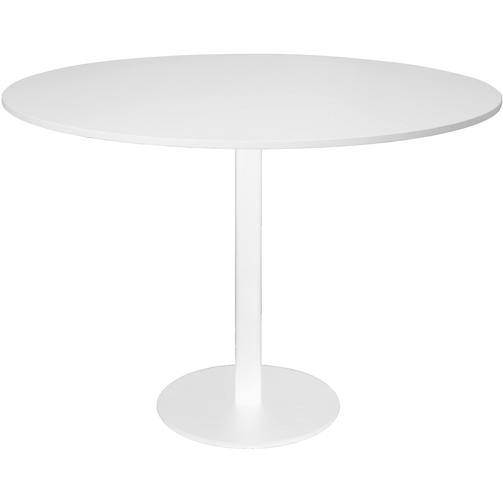 RAPIDLINE ROUND TABLE DISC BASE 1200MM NATURAL WHITE/WHITE