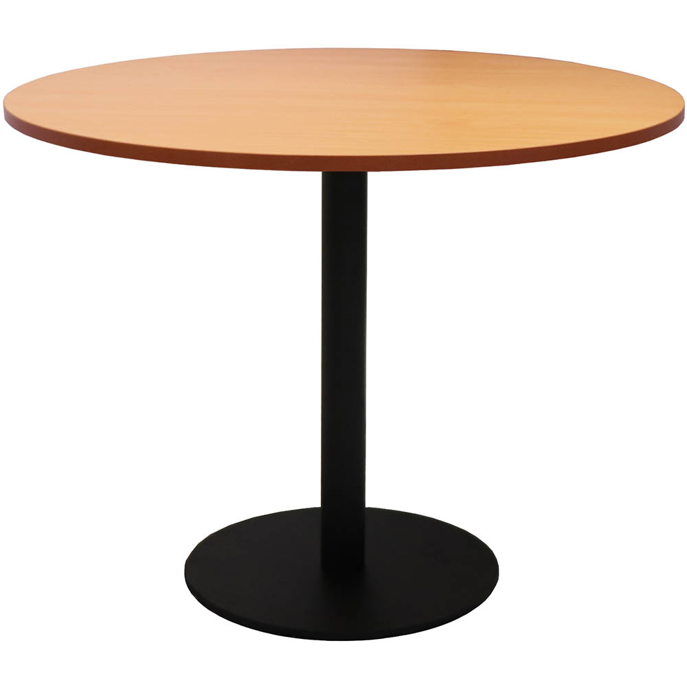 RAPIDLINE ROUND TABLE DISC BASE 900MM BEECH/BLACK
