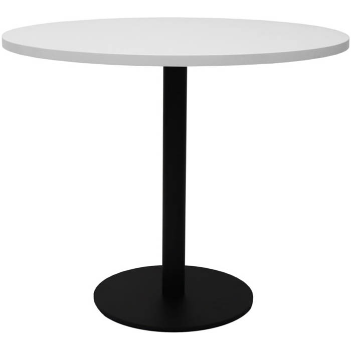 RAPIDLINE ROUND TABLE DISC BASE 900MM NATURAL WHITE/BLACK
