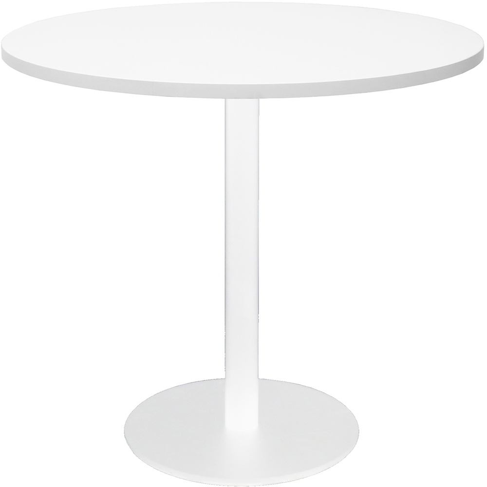 RAPIDLINE ROUND TABLE DISC BASE 900MM NATURAL WHITE/WHITE
