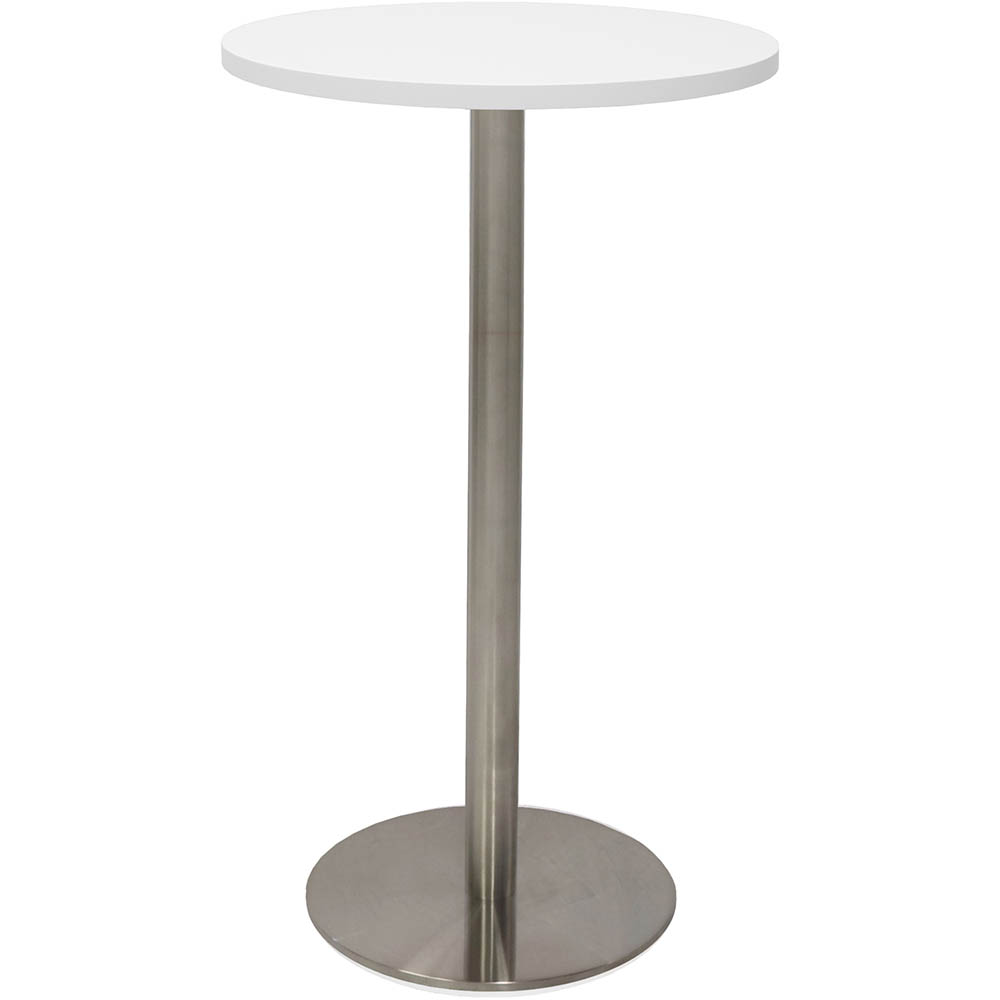Rapidline Dry Bar Table 600 X 1050mm Natural White Table Top / Stainless Steel Base