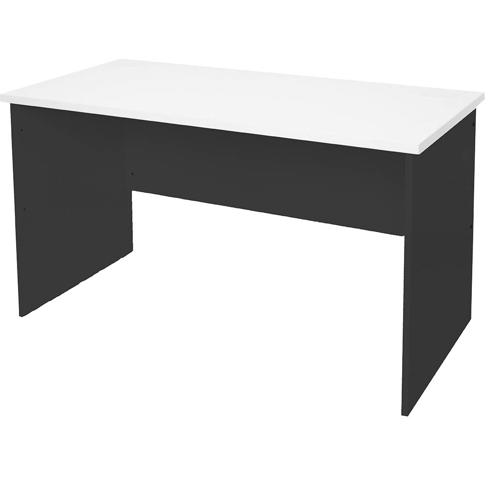 RAPID WORKER OPEN DESK 1200 X 600MM WHITE/IRONSTONE