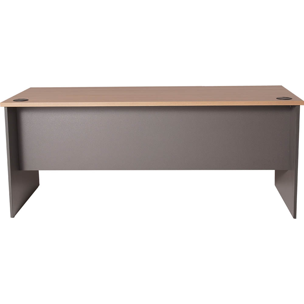 RAPID WORKER OPEN DESK 1800 X 750MM OAK/IRONSTONE
