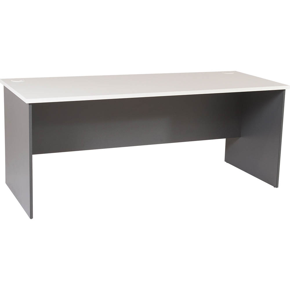 RAPID WORKER OPEN DESK 1800 X 750MM WHITE/IRONSTONE