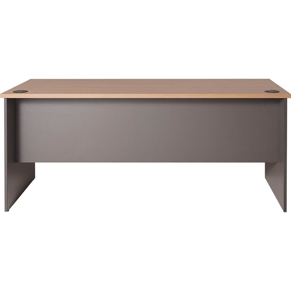 RAPID WORKER OPEN DESK 1800 X 900MM OAK/IRONSTONE