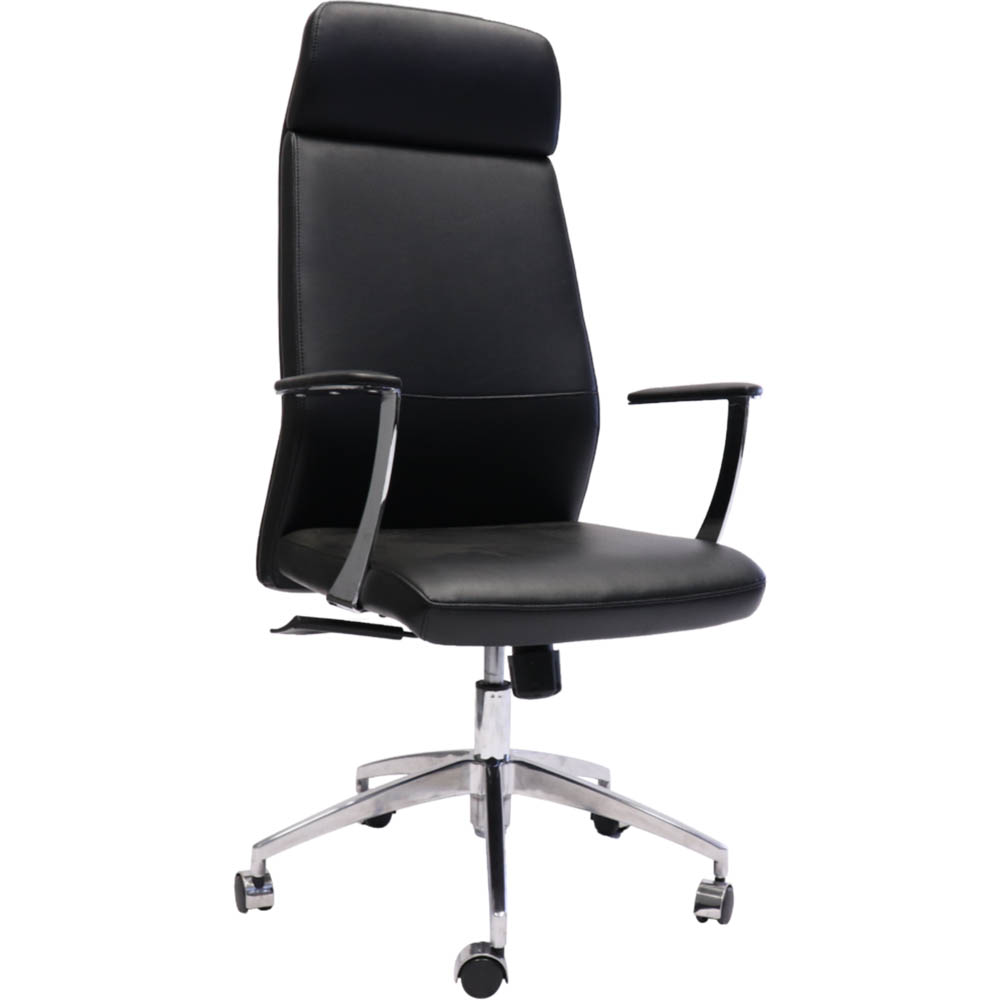 RAPIDLINE CL3000H SLIMLINE EXECUTIVE CHAIR HIGH BACK ARMS BLACK
