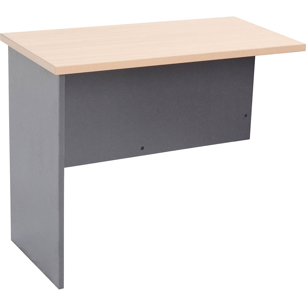 RAPID WORKER CR45WORKSTATION DESK RETURN 900 X 450MM OAK/IRONSTONE