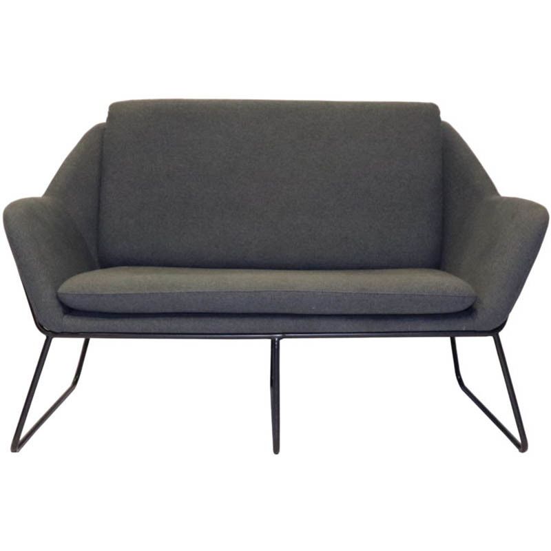 Rapidline Cardinal Lounge Chair 2 Seater Charcoal Ash