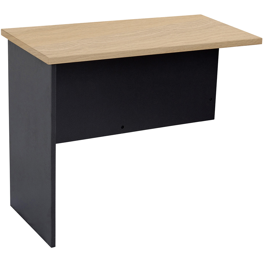 RAPID WORKER CWR3 WORKSTATION DESK RETURN 300 X 600MM OAK/IRONSTONE