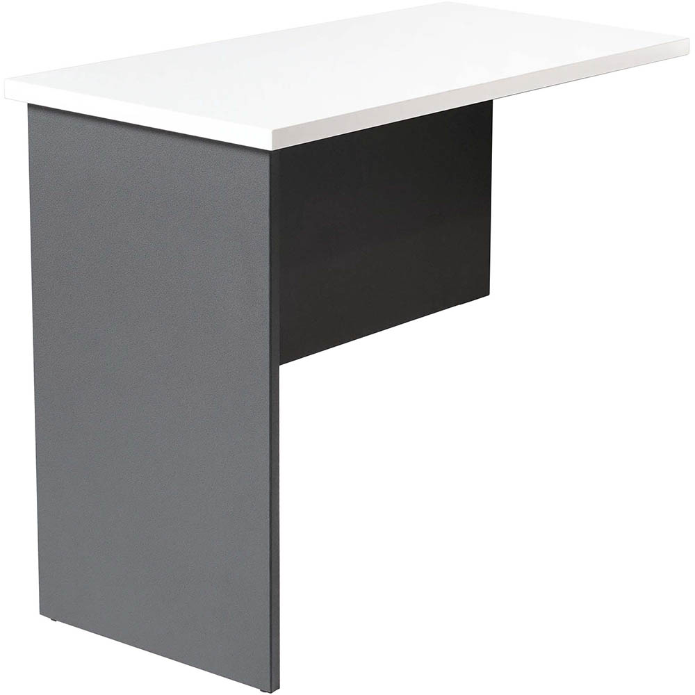 RAPID WORKER CWR6 WORKSTATION DESK RETURN 600 X 600MM WHITE/IRONSTONE