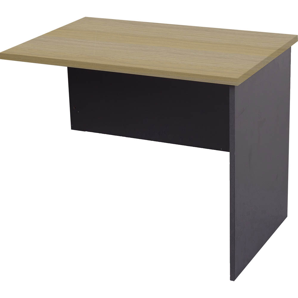 RAPID WORKER CWR9 WORKSTATION DESK RETURN 900 X 600MM OAK/IRONSTONE