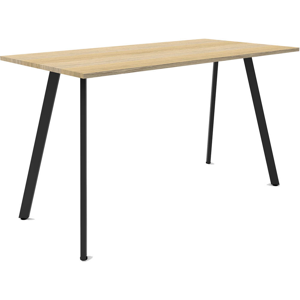 RAPIDLINE ETERNITY HIGH BAR TABLE 1500 X 750MM NATURAL OAK / BLACK