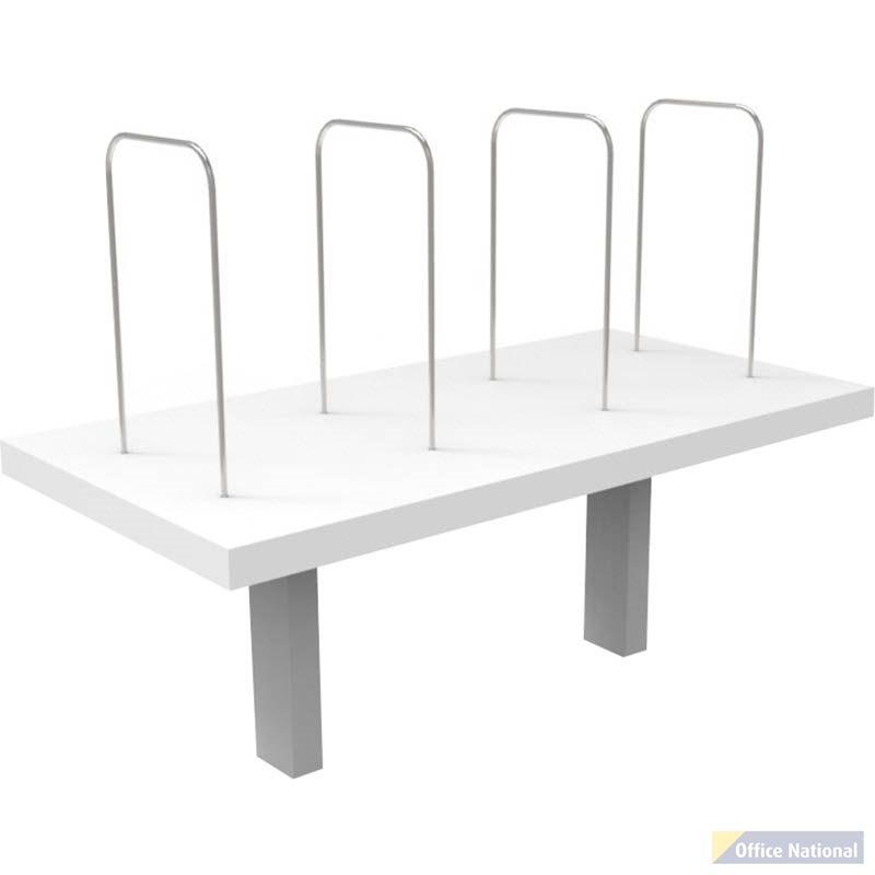 RAPID INFINITY DELUXE DESK MOUNTED SHELF 600 X 300 X 450MM NATURAL WHITE