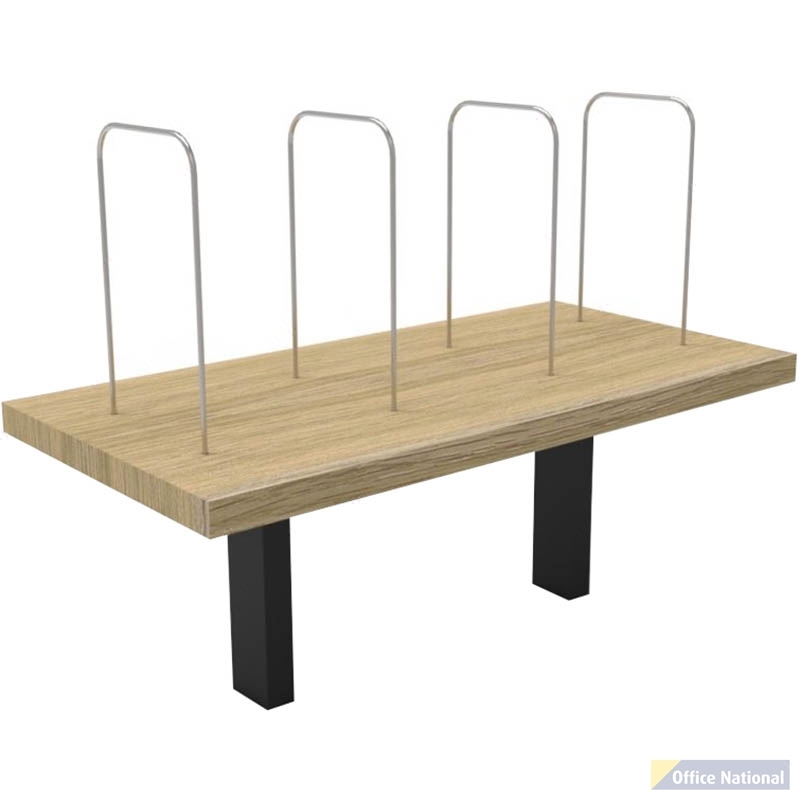 RAPID INFINITY DELUXE DESK MOUNTED SHELF 600 X 300 X 450MM NATURAL OAK