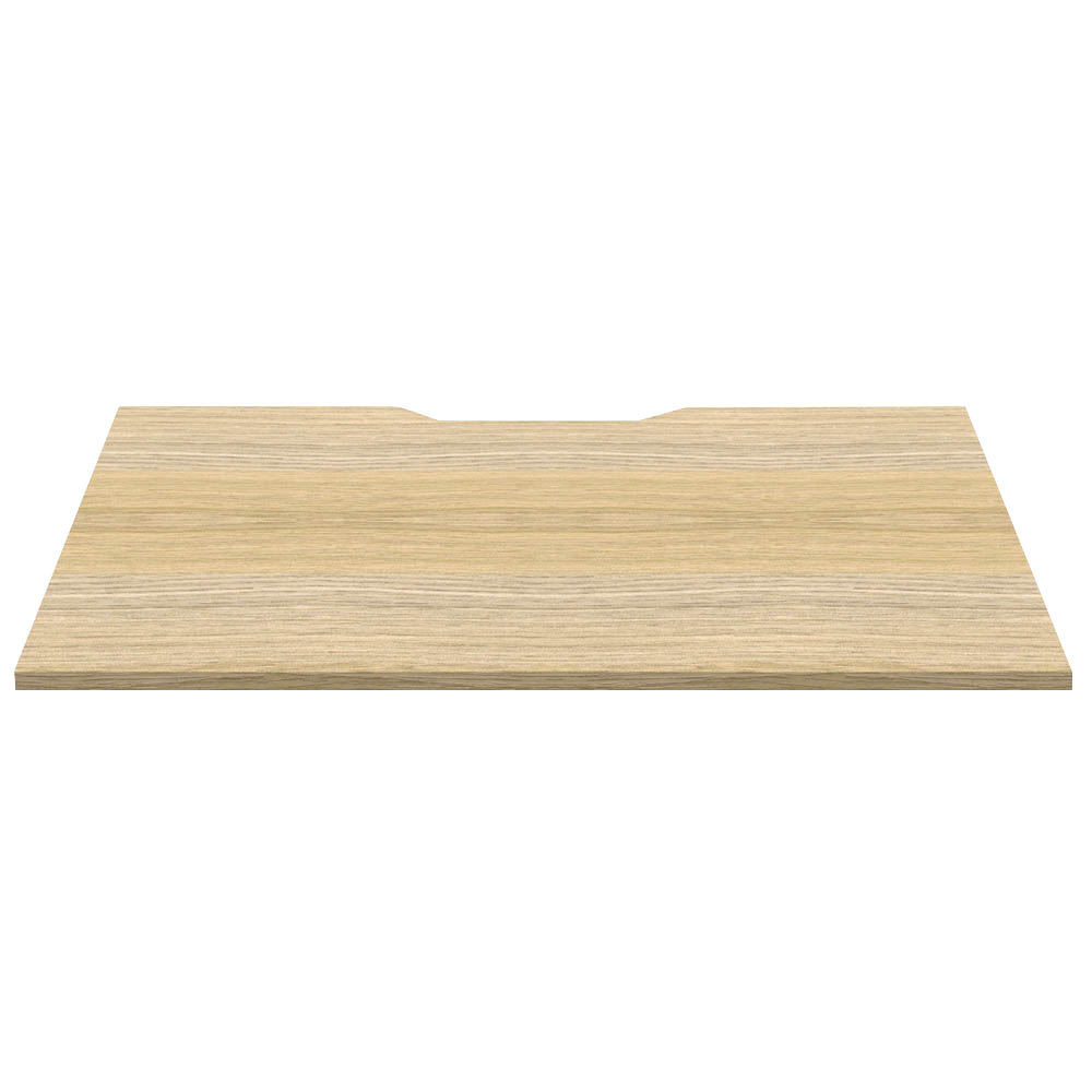 RAPIDLINE SCREEN SCALLOPED DESK TOP 1200 X 750 NATURAL OAK