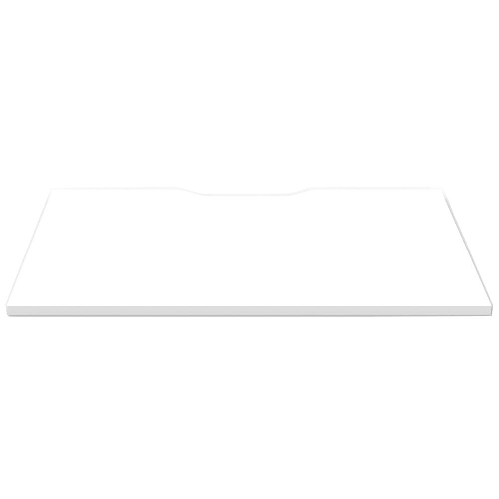 RAPIDLINE SCREEN SCALLOPED DESK TOP 1200 X 750 NATURAL WHITE