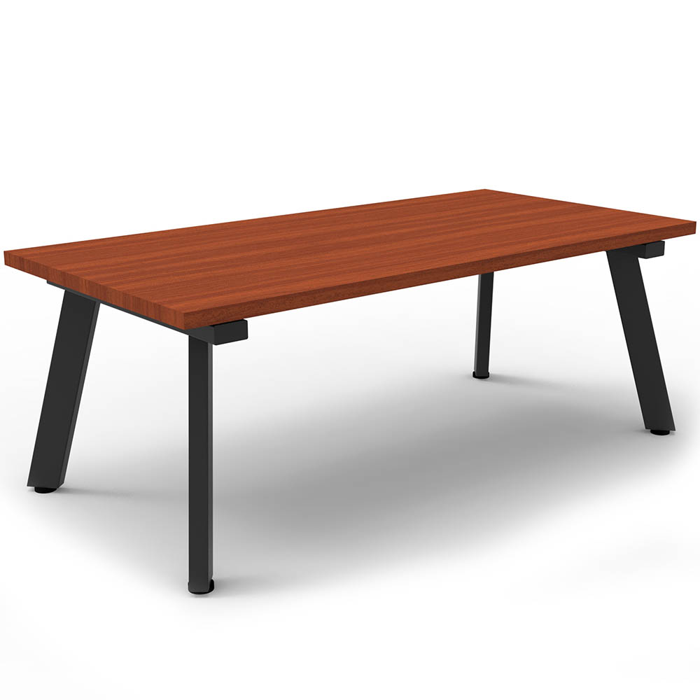 RAPIDLINE ETERNITY COFFEE TABLE 1200 X 600MM CHERRY/BLACK