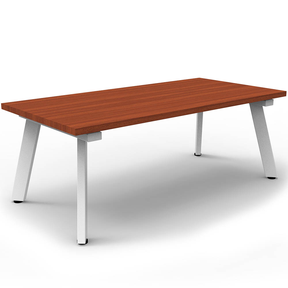 RAPIDLINE ETERNITY COFFEE TABLE 1200 X 600MM CHERRY/WHITE SATIN