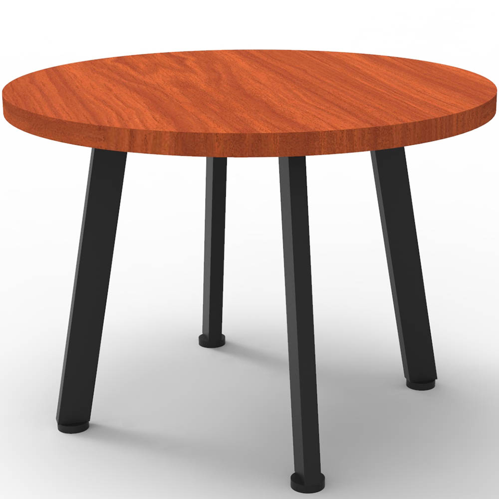 RAPIDLINE ETERNITY COFFEE TABLE 600MM DIA CHERRY/BLACK