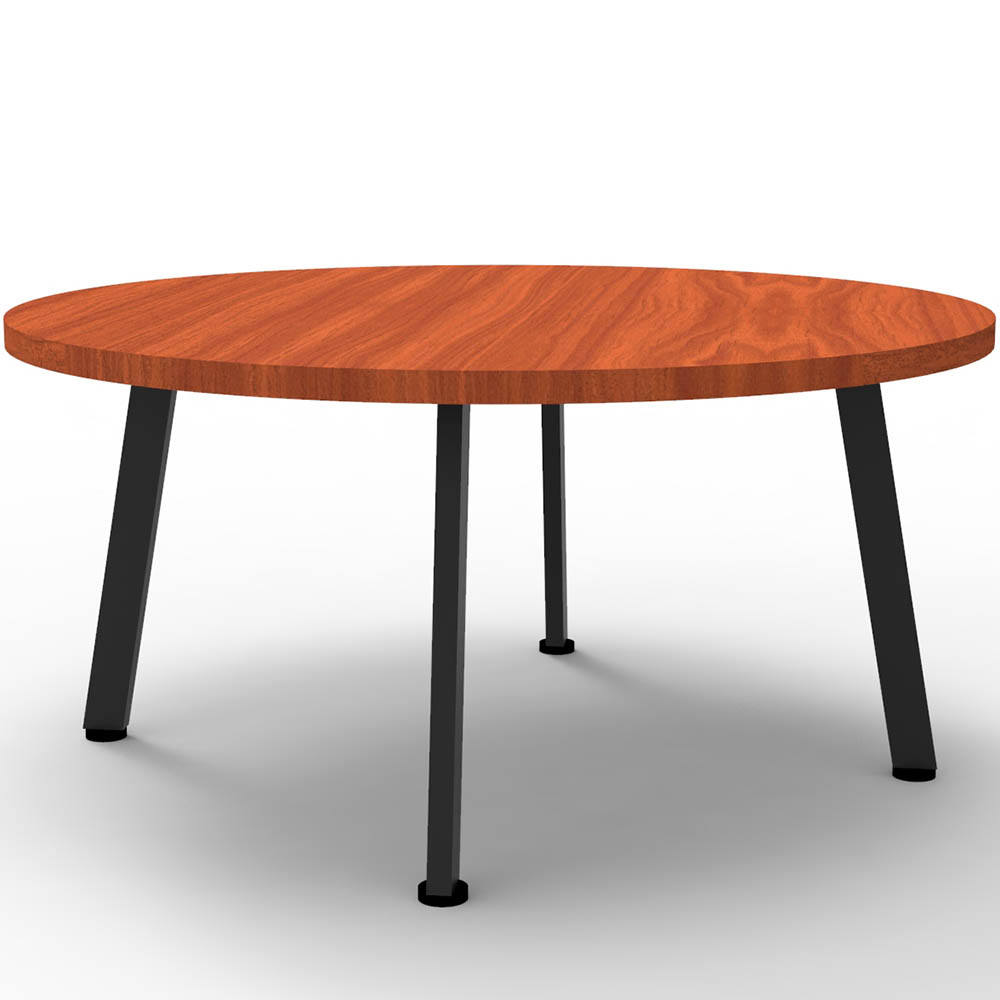 RAPIDLINE ETERNITY COFFEE TABLE 900MM DIA CHERRY/BLACK