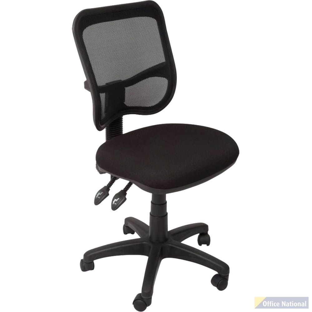 RAPIDLINE EM300 OPERATOR CHAIR MEDIUM MESH BACK BLACK