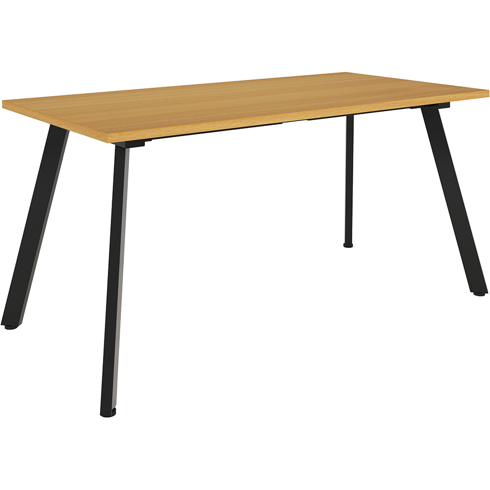 RAPIDLINE ETERNITY MEETING TABLE 1500 X 750MM BEECH/BLACK