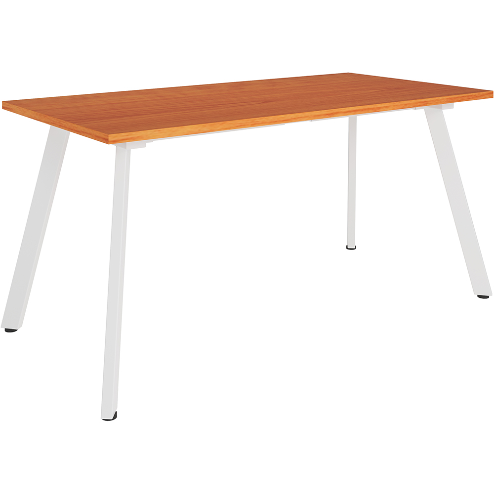 RAPIDLINE ETERNITY MEETING TABLE 1500 X 750MM CHERRY/WHITE