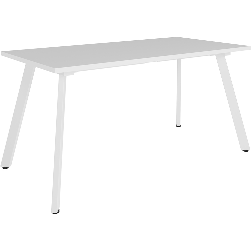 RAPIDLINE ETERNITY MEETING TABLE 1500 X 750MM NATURAL WHITE/WHITE