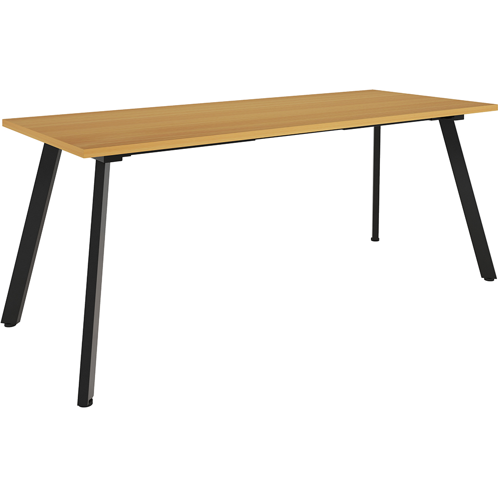 RAPIDLINE ETERNITY MEETING TABLE 1800 X 750MM BEECH/BLACK