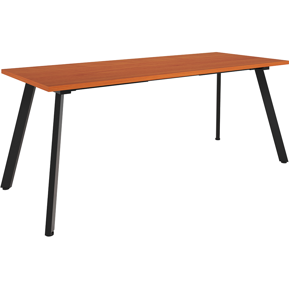 RAPIDLINE ETERNITY MEETING TABLE 1800 X 750MM CHERRY/BLACK
