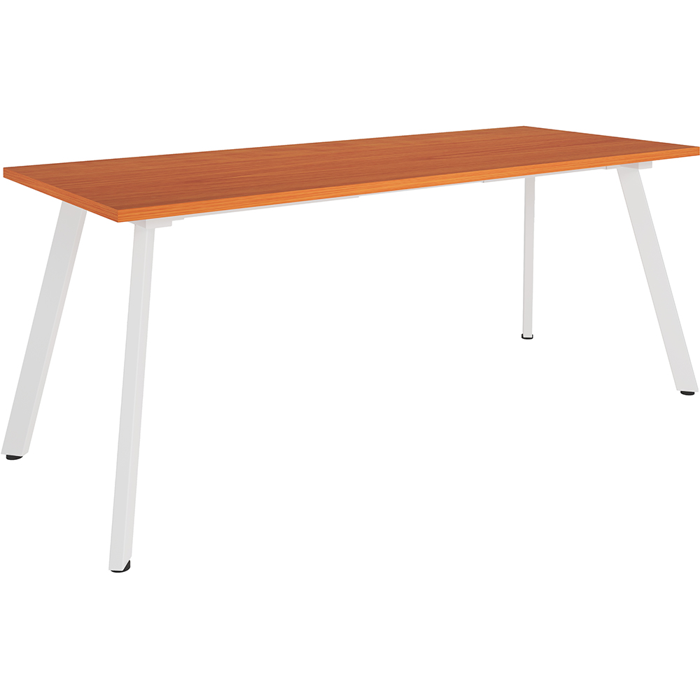 RAPIDLINE ETERNITY MEETING TABLE 1800 X 750MM CHERRY/WHITE