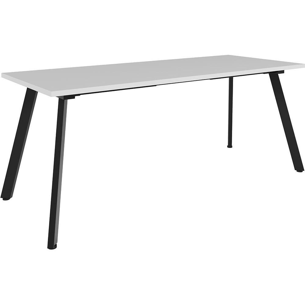 RAPIDLINE ETERNITY MEETING TABLE 1800 X 750MM NATURAL WHITE/BLACK