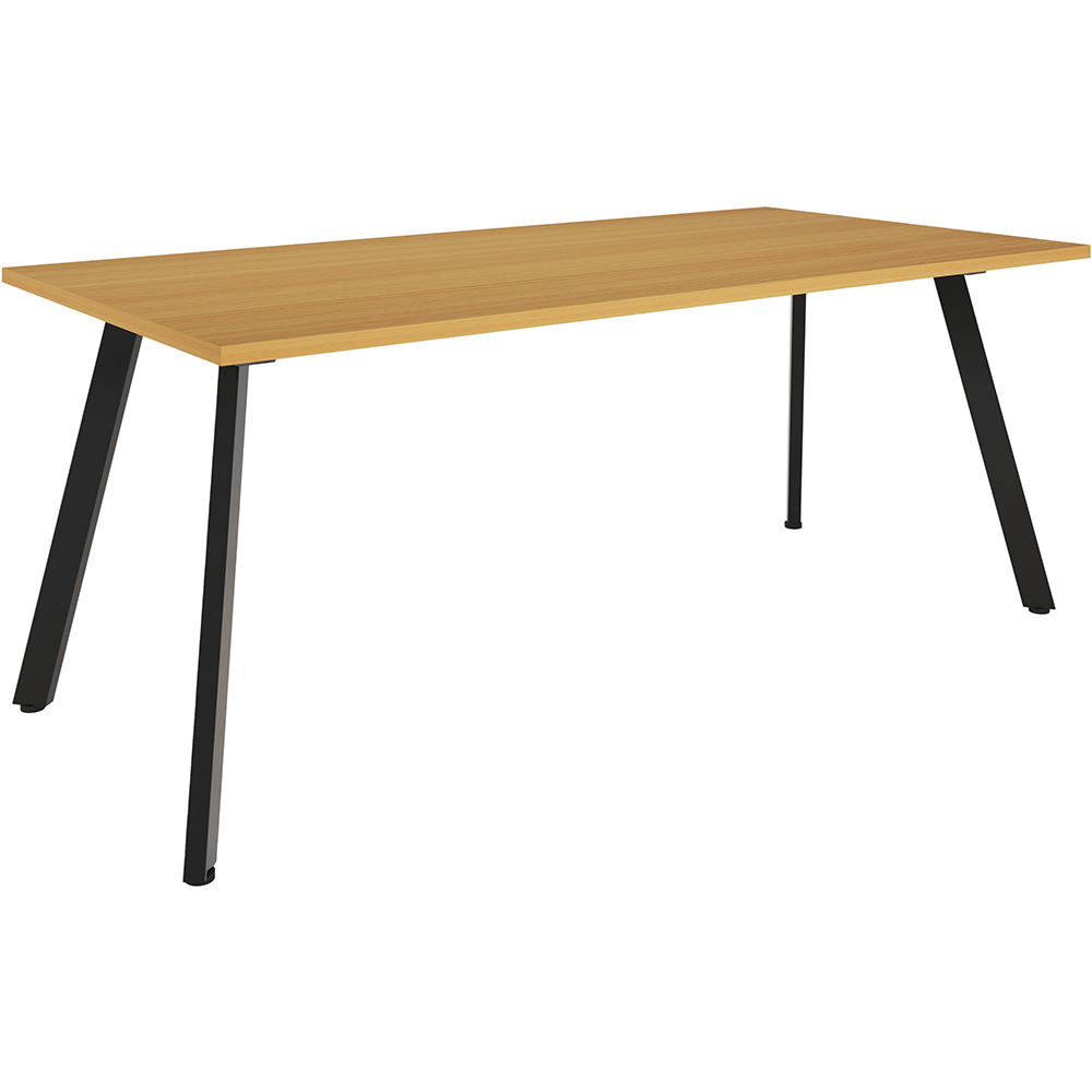 RAPIDLINE ETERNITY MEETING TABLE 1800 X 900MM BEECH/BLACK