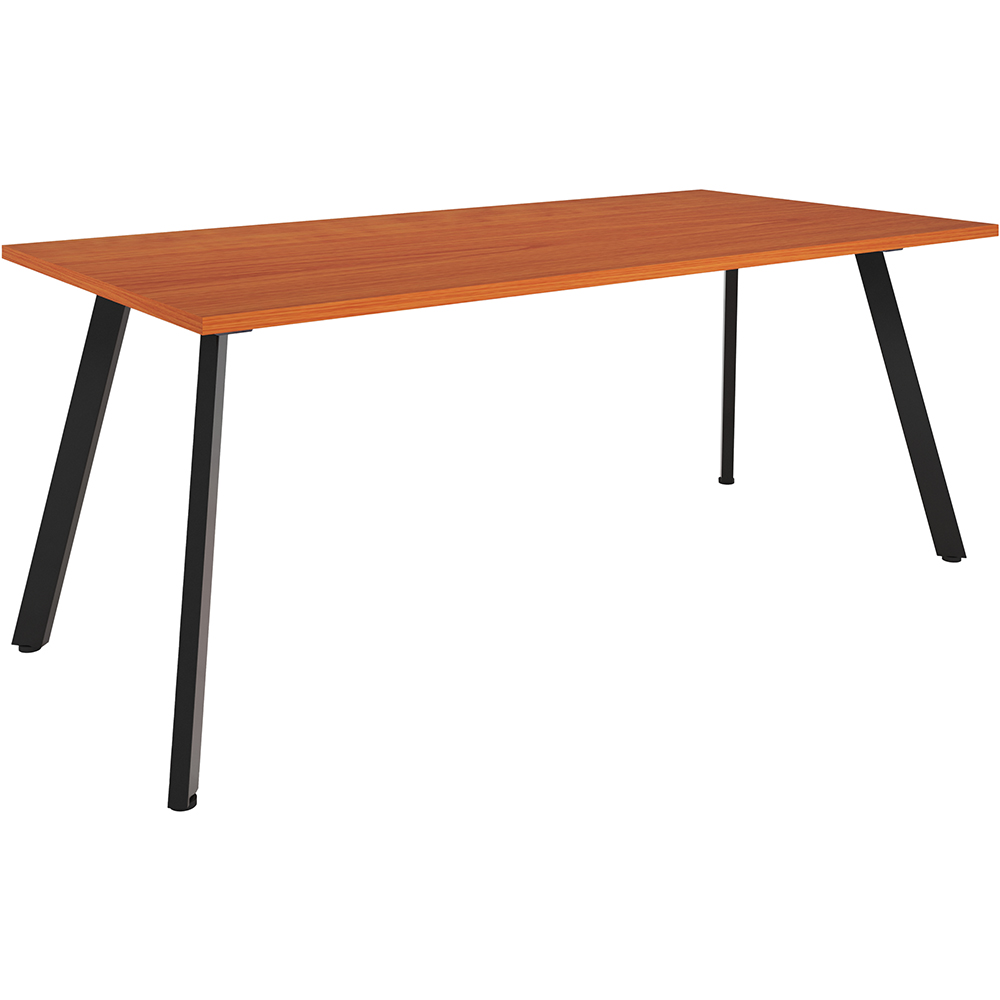 RAPIDLINE ETERNITY MEETING TABLE 1800 X 900MM CHERRY/BLACK