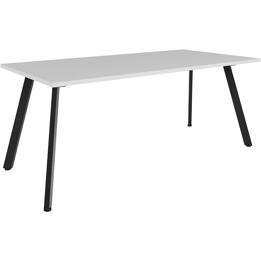 RAPIDLINE ETERNITY MEETING TABLE 1800 X 900MM NATURAL WHITE/BLACK