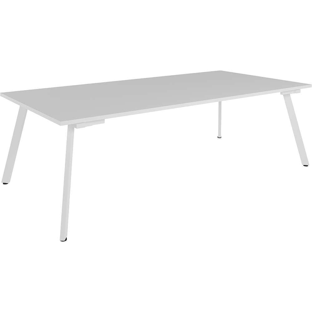 RAPIDLINE ETERNITY MEETING TABLE 2400 X 1200MM NATURAL WHITE/WHITE