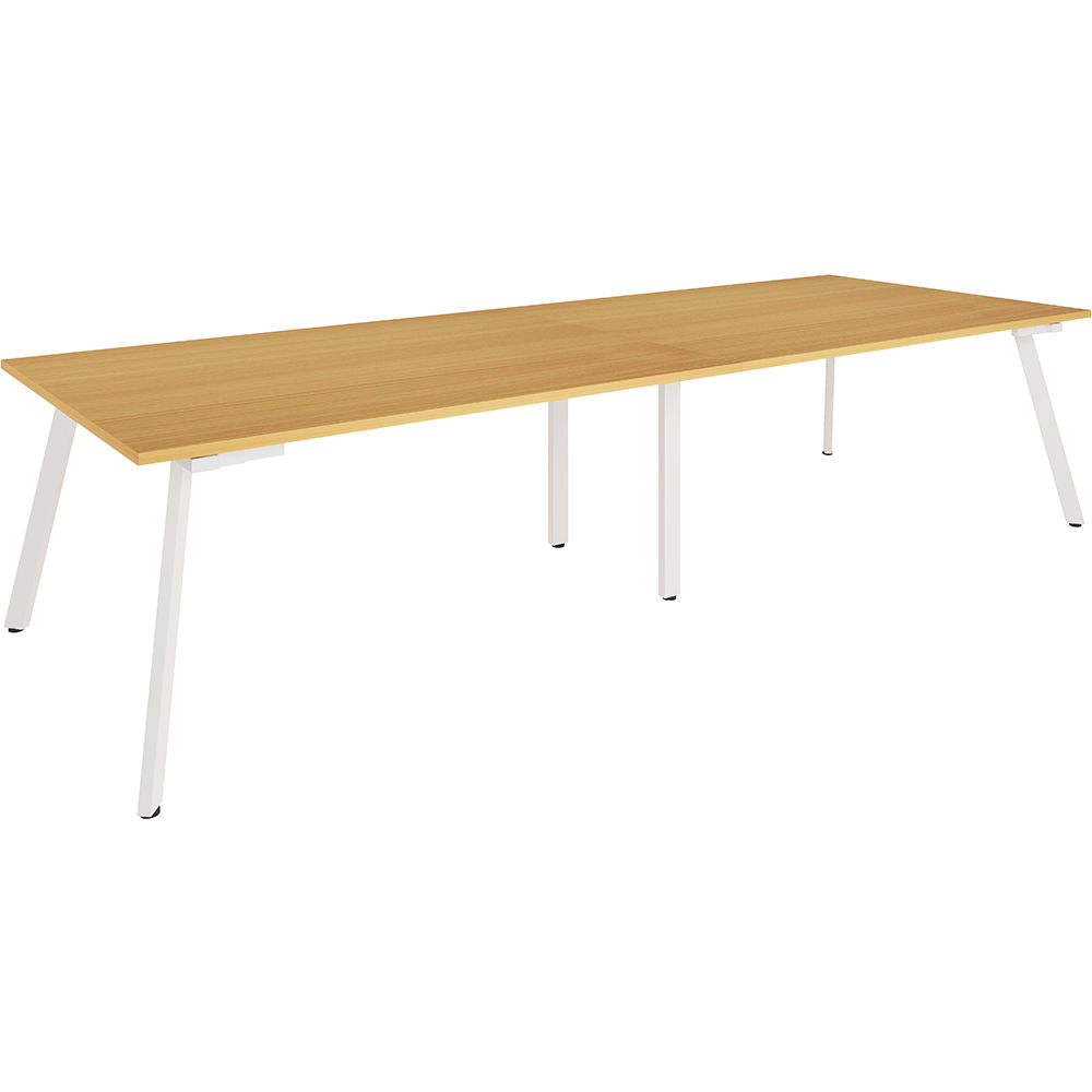RAPIDLINE ETERNITY MEETING TABLE 3200 X 1200MM BEECH/WHITE
